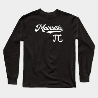 Mathletes Team Retro Baseball Style Pi Long Sleeve T-Shirt